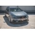 Накладка сплиттер на передний бампер Вар2 на Seat III Cupra / FR рестайл